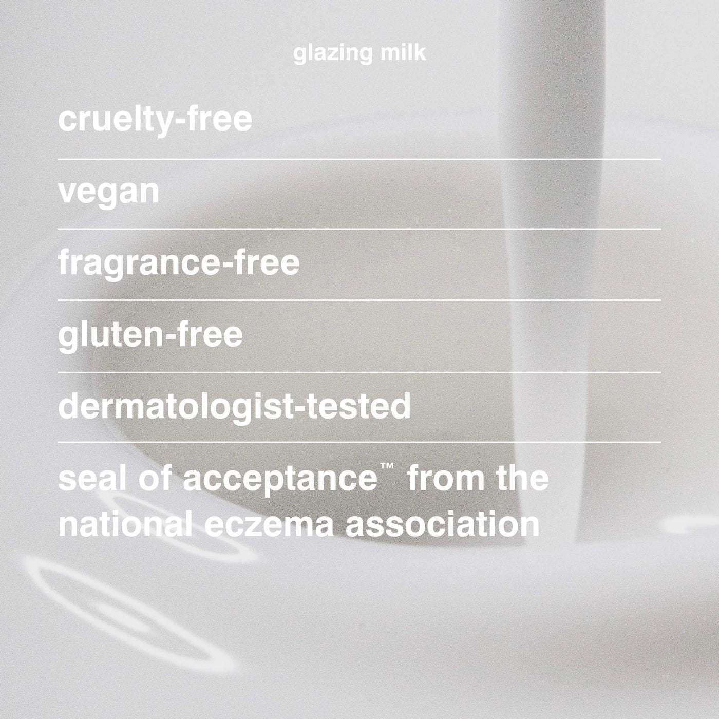 Glazing milk